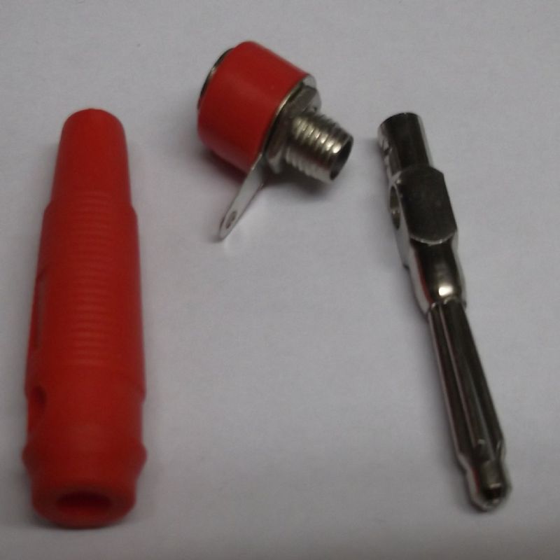 4mm Banana Plug & Socket - Red